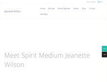 Tablet Screenshot of jeanettewilson.com